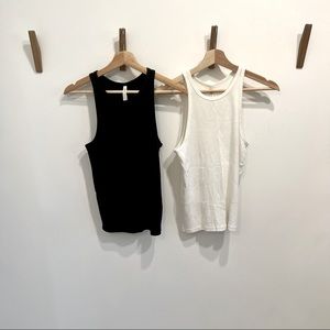 Aritzia Babaton Foundation Ribbed Tanks (2)